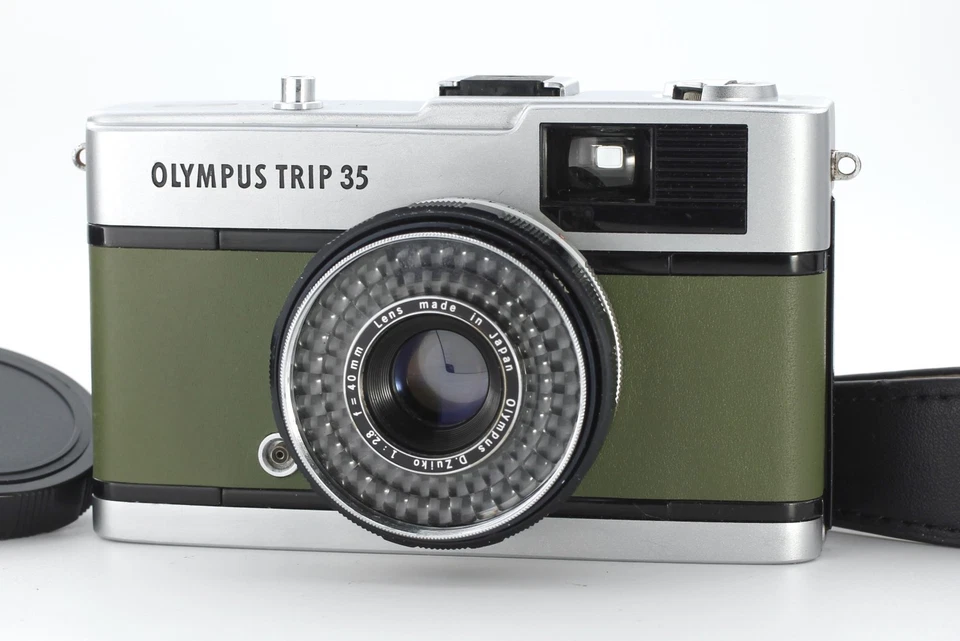 Olympus TRIP 35 Green [CLA'd/N MINT] Film Camera Point & Shoot Lens s/n2978493 - Image 1 of 4