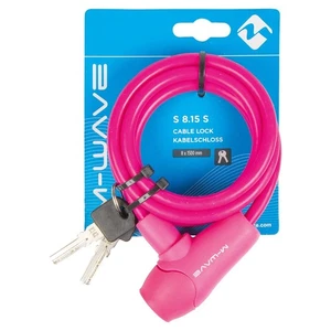 M-Wave S 8.15 S Cable lock Key, 8mm, 8x1500mm, Pink - Picture 1 of 2