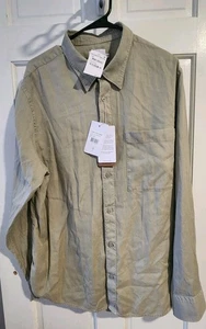 NNO7 NO NATIONALITÄT COHEN BUTTON DOWN HEMD HERREN 2XL XXL GRÜN LYOCELL BAUMWOLLE  - Bild 1 von 17