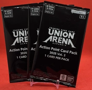 3x Union Arena Action Point Card Pack Vol 2 - Sealed - US - Exclusive Promo Arts - Picture 1 of 1