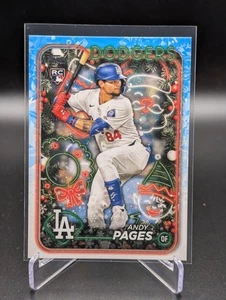 2024 Topps Holiday ANDY PAGES #H103 Rookie RC Los Angeles Dodgers - Picture 1 of 2