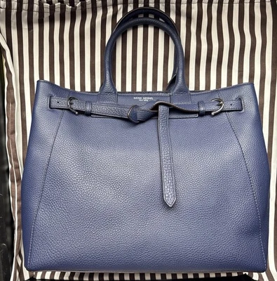 Henri Bendel Belmont Tote Navy Blue Satchel - Image 1 of 4