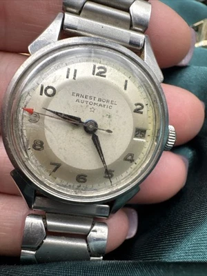 Reloj de pulsera automático Ernest Borel vintage para hombre FUNCIONA no probado 442 Foto 1 de 4