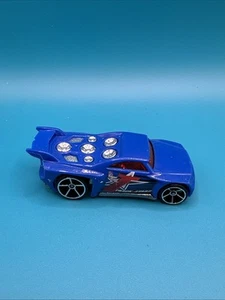 Mattel Hot Wheels 2006 Track Stars Blue Baseline Toy Car #08/12 K7607 Malaysia - Picture 1 of 5