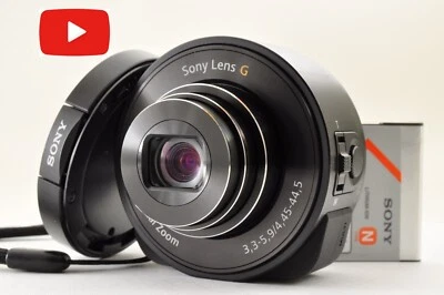 [Top Mint] SONY Cyber-Shot DSC-QX10 Lens Style Digital Camera BLACK from USA - Image 1 of 4