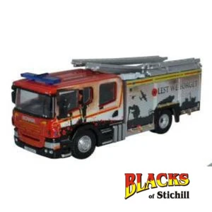 Bomba de bomberos y rescate Oxford diecast escala 1:76 Scania Humberside camión de bomberos - Imagen 1 de 1