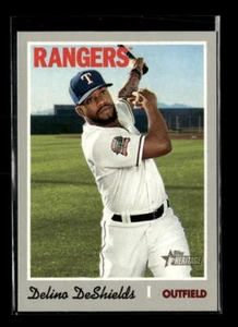 2019 Topps Heritage Delino DeShields Texas Rangers #633 4 Card Lot - Picture 1 of 2