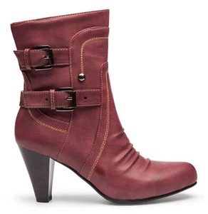 Ann Creek Women's Mid-Calf Boots Stitch Patterns Buckle Straps Female Adult - Picture 1 of 8