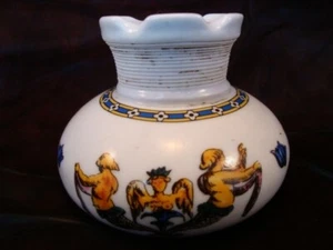 Pyrogene Bar Allumettes Match Striker Holder Style Renaissance Porcelaine - Imagen 1 de 7