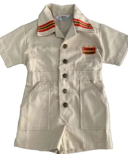 Vintage Healthtex 1970’s 2T Romper One Piece Made in USA Safari Theme Snaps - Picture 1 of 6