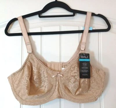 Sutiã Bali DF3432 bege nude com aro tamanho 40C sem enchimento renda novo com etiquetas - Imagem 1 de 4