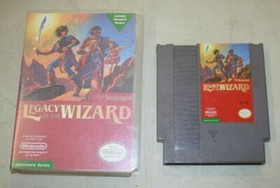 NINTENDO NES LEGACY OF THE WIZARD GAME W/ CASE FREE SHIPPING