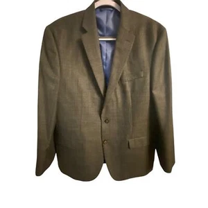 Chaps Ralph Lauren Two Button Gray Blazer Poly Blend Sport Coat Jacket Size 44R - Picture 1 of 16