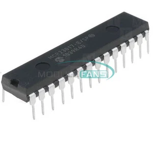 MCP23017-E/SP MCP23017 DIP-28 16-Bit I/O Expander With I2C Interface IC - Picture 1 of 3