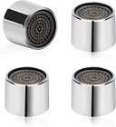 4 Pcs Faucet Aerator,22Mm Kitchen Sink Aerator Faucet Filter with Chrome Brass S