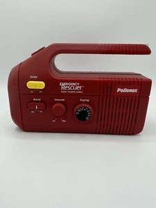 VINTAGE POLLENEX EMERGENCY RESCUER Flashlight, Siren, AM/FM Radio, Tested/Works - Picture 1 of 11