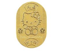 hello kitty 　made in Japan　24K gold coin 5g Good luck coin Lucky cat