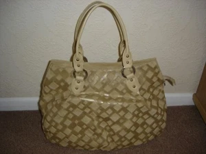 Große beige italienische Lederhandtasche Shopper Tragetasche Ripani - Bild 1 von 6