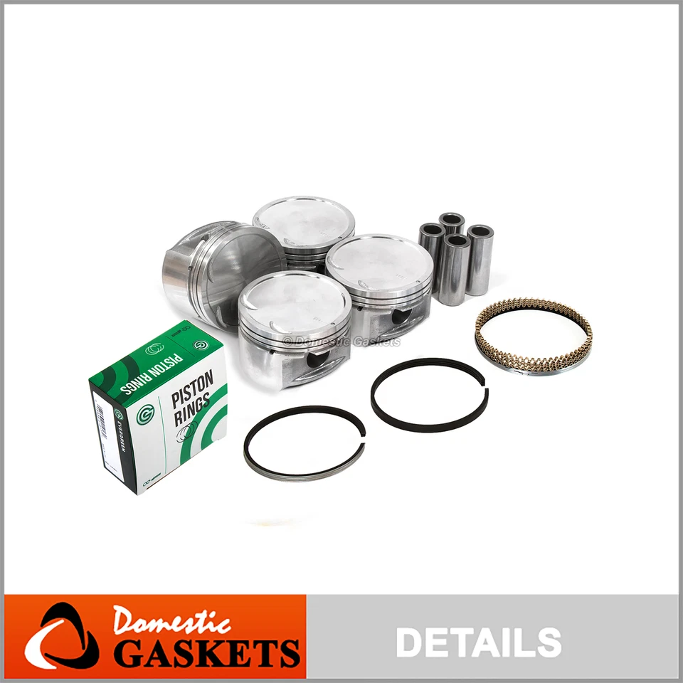 Pistons and Rings fit 03-05 Kia Rio 1.6L DOHC 16V A6D - Image 1 of 4
