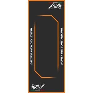 Hurly Alfombra De Servicio Para Garaje Alfombra De Garaje Negra/Naranja 80x200cm - Imagen 1 de 1