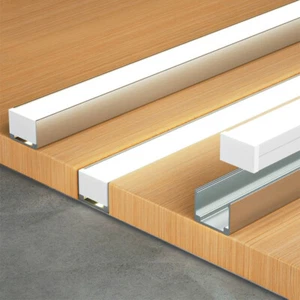 1m-2.5m Aluminium-Klemmleuchtenkanal-Montagehalterung für 8x16mm-Seillichter - Picture 1 of 13