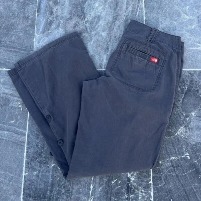 Y2K The North Face 灰色工装裤 8 码 Reg 可调式卷边女式 — 第 1/4 张图片