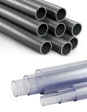 PVC Druckrohr | Transparent | Grau | PN 10 | Druckrohr für PVC Fittings | PN 10