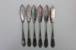 6 versilberte Fischmesser - Bild 1 von 1