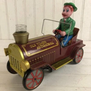 RARE Masudaya (Modern Toys) Old Timer Automoball 1950s Tin Car Japan Vintage Toy - Picture 1 of 10