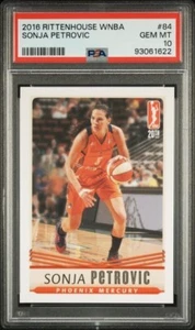 2016 Rittenhouse WNBA PSA 10 Sonja Petrovic Rookie Phoenix Mercury - Picture 1 of 2