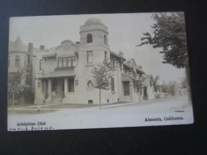 Antiguo Vintage 1909 - ALAMEDA CA. - POSTAL CON FOTO REAL RPPC - Adelphian Club - Imagen 1 de 2