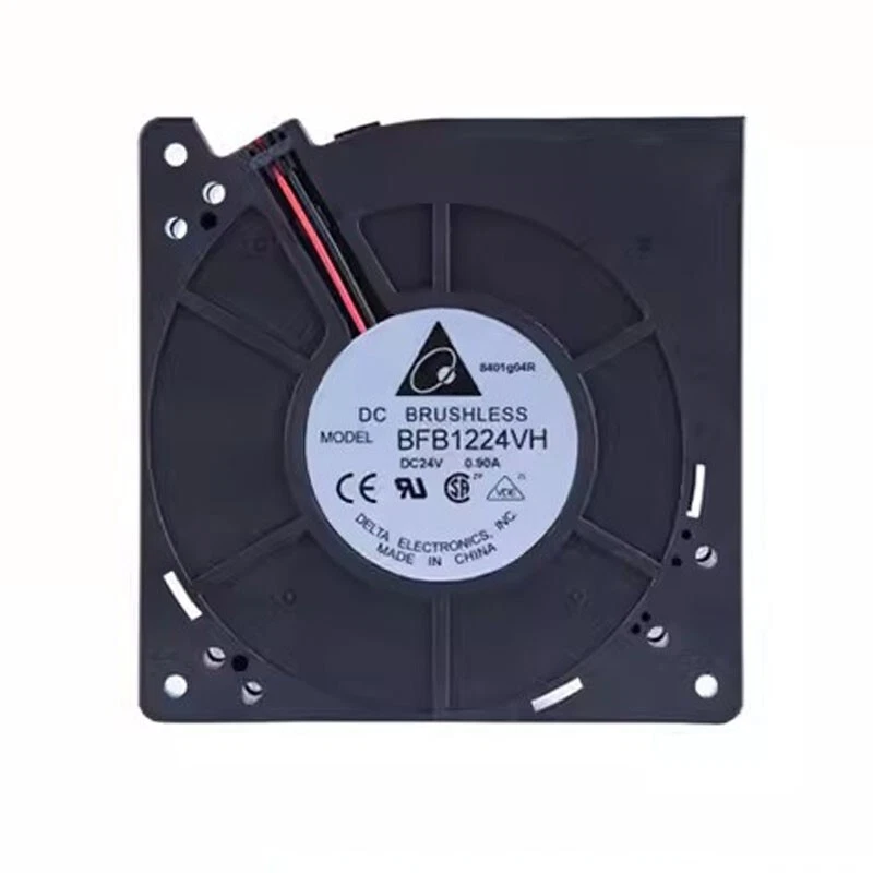 Delta BFB1224VH 12032 DC24V 0.80A 12CM 2-Wire Turbo Cooling Fan - Image 1 of 1