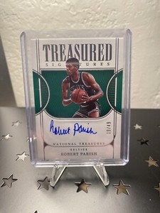 2022-23 Panini National Treasures Robert Parish Treasured Auto On Card /49 HOF