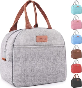Lunch Bag for Women & Men Adult Insulated Lunch Box, Small Leakproof Cooler Food - Picture 1 of 11