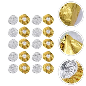 20 Pcs Aluminum Foil Cap Miss Caps Deep Conditioning Hair Processing - Picture 1 of 12