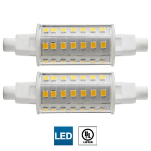 2 Pack Sunlite LED T8 Recessed Single Contact Bulb (R7s), 4.5W, 30K Warm White - Picture 1 of 4
