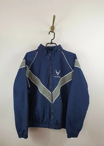 Jwod Skilcraft US Air Force Blue Full Zip Jacket Windbreaker Men Size: S - Picture 1 of 5