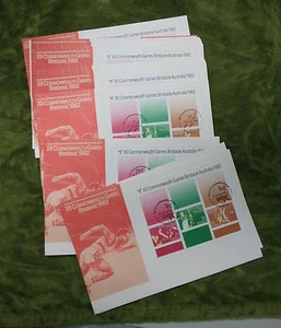 #T58. 1982 ARCHERY, BOXING, WEIGHTS,etc..MINISHEET FDCs - Picture 1 of 1