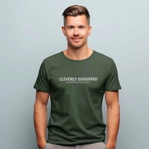 Cleverly Disguised As A Responsible Adult Unisex T-Shirt Funny Slogan T-Shirt - Picture 1 of 21