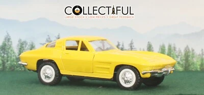 MAJORETTE - CHEVROLET CORVETTE STING RAY 1963 - YELLOW -  DIECAST MODEL 1:32 🔥 - Image 1 of 4