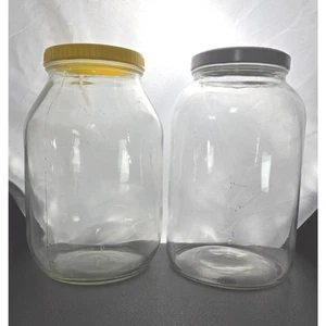 Vintage Clear Glass Sun Tea Jars Liptop Sun Tea & Arkansas Glass Company - Picture 1 of 15