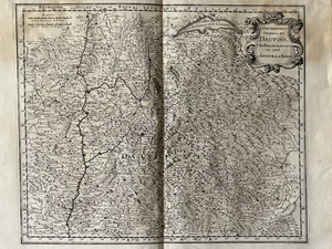 Daufiné La Bresse Savoie Merian Kupferstich Karte Topographia Frankreich 1655-61 - Picture 1 of 9