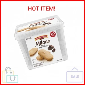 Pepperidge Farm Milano Biscotti, Cioccolato Fondente, 20 Confezioni, 2 Biscotti per Confezione - Foto 1 di 2