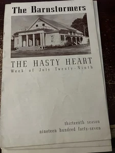 Vintage 1940’s Summer Stock Brochures (3) The Barnstormers NH Shows - Bild 1 von 3