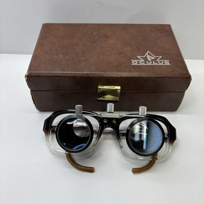 VTG Oculus Orascoptic CE Loupes 52 20 Made In Germany 2.5x Dentist HTF Magnifier - Imagen 1 de 4
