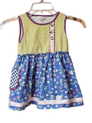 A3-C67-55 Matilda Jane Enchanted Garden Girl in Charge Button Top Side Pocket - Image 1 of 4