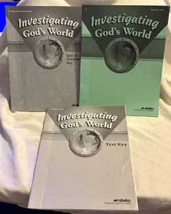 Abeka 5 Investigating God's World Lot of 3 Answer Key Books - Quizzes Tests - Bild 1 von 5