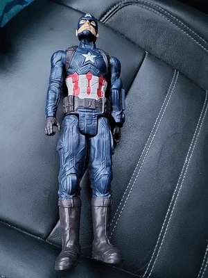 Серия Marvel Avengers Assemble Titan Hero. 12-дюймовая экшн-фигурка Капитана Америка - Изображение 1 из 3