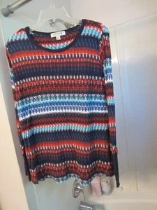 Neu ohne Etikett Damen Langarm T-Shirt Orvis Classic Collection Gr. XL marine/mehrfarbig - Bild 1 von 9