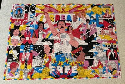 WORLD OF FREDDIE MERCURY (Timba Smits) -- 1000 Piece Jigsaw Puzzle -- Complete - Image 1 of 3